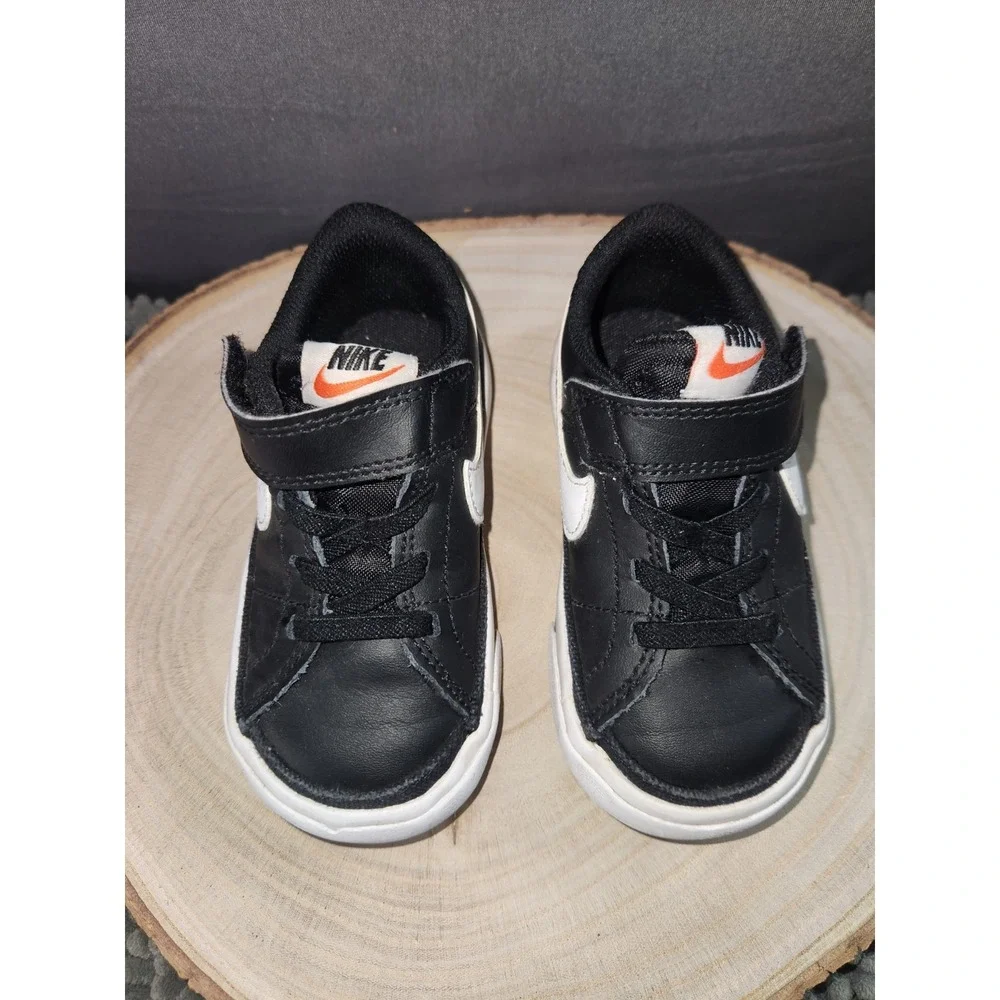 Nike Kids DA5382‎ 002 Court Legacy Black Slip On Low Top Sneaker Size 6C